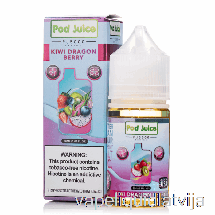 Kivi Pūķa Ogu - Pāksts Sula Pj5000 - 30ml 35mg Vape šķidrums